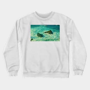 waves and rocks Crewneck Sweatshirt